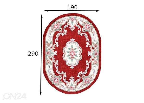 Matto Ming, 190x290 mitat