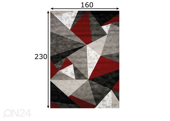 Matto Moma Multi 160x230 cm mitat