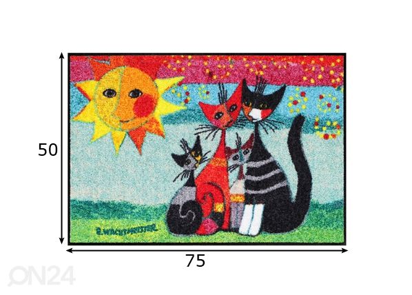 Matto MOMENTI DI FELICITA 50x75 cm mitat