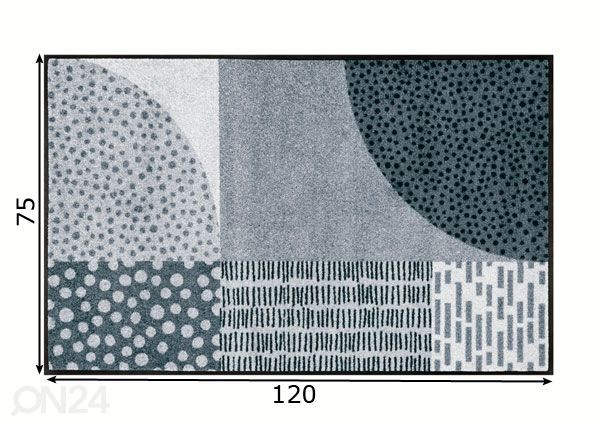 Matto MONDO 75x120 cm mitat