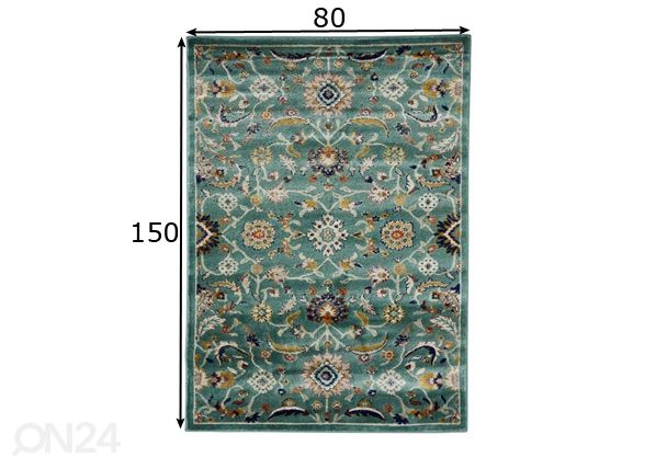 Matto Moss Aqua 80x150 cm mitat