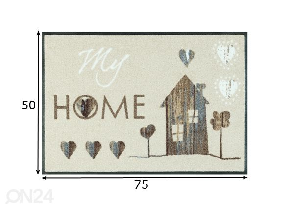 Matto MY HOME 50x75 cm mitat