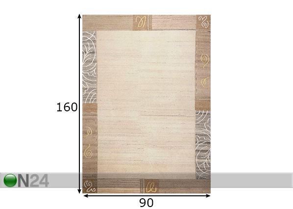 Matto Nakarta 90x160 cm mitat