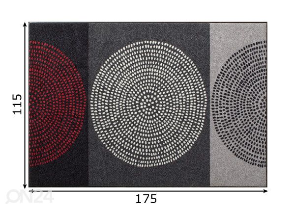 Matto NESTOR 115x175 cm mitat
