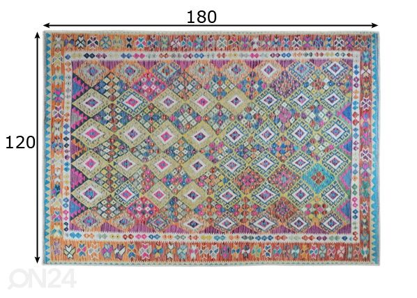 Matto Nomad Multi 120x180 cm mitat
