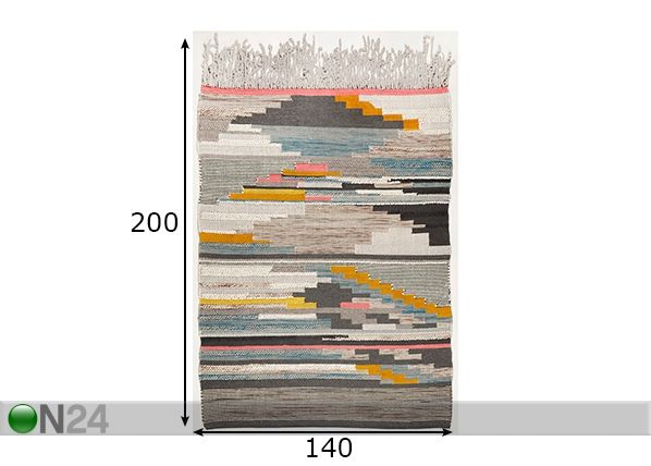 Matto Nomadic-Design 140x200 cm mitat