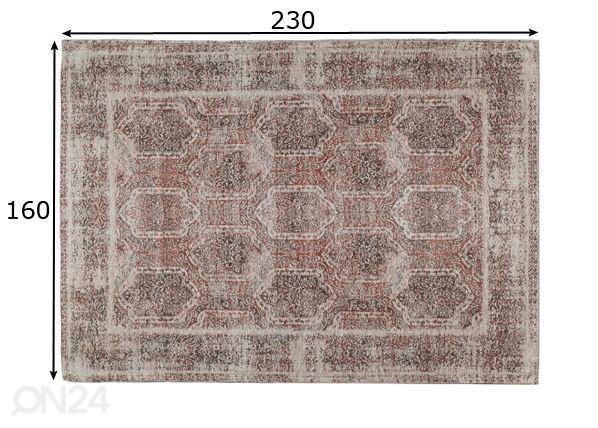 Matto Palermo Mercan 160x230 cm mitat