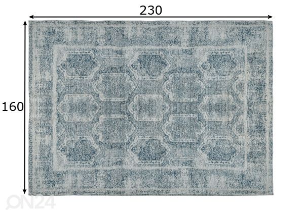 Matto Palermo Olive 160x230 cm mitat