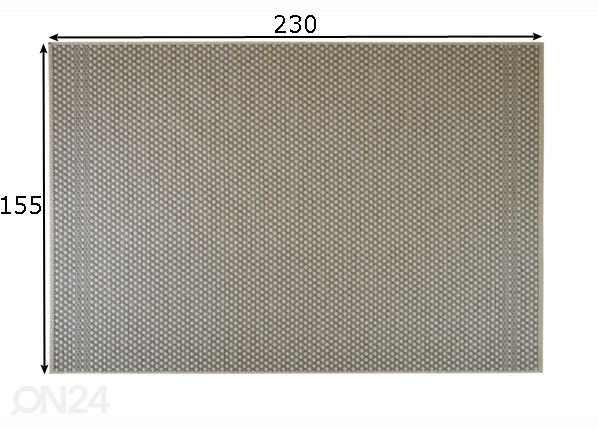 Matto Pallino Grey 155x230 cm mitat