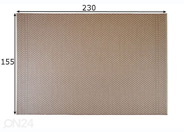 Matto Pallino Rose 155x230 cm mitat