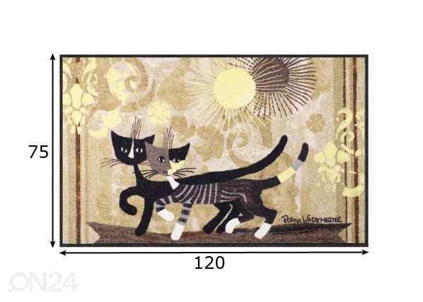 Matto PASSEGGIATA 75x120 cm mitat