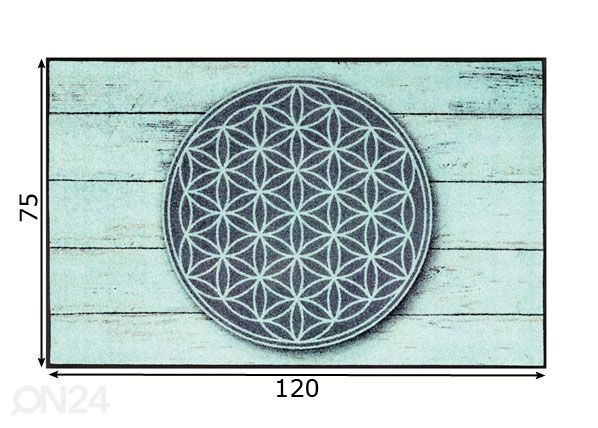 Matto PATTERN ON LIFE 75x120 cm mitat