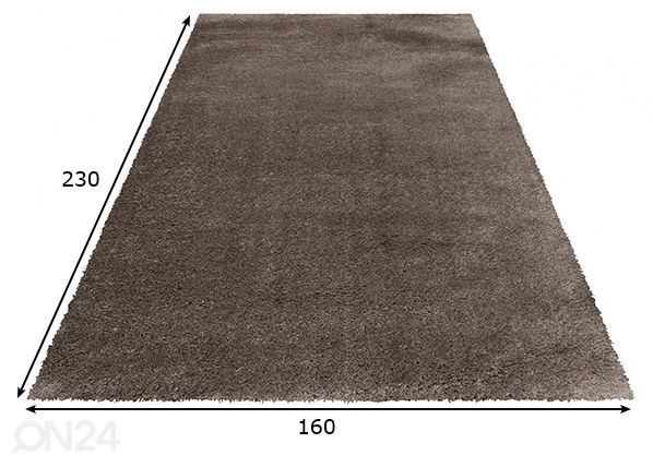Matto Pearl 160x230 cm, ruskea mitat