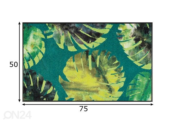 Matto PHILO LEAVES 50x75 cm mitat