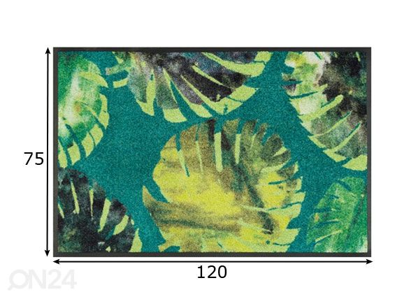 Matto PHILO LEAVES 75x120 cm mitat