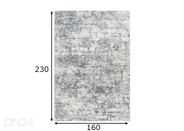 Matto Pierre Cardin Paris Silver 160x230 cm mitat