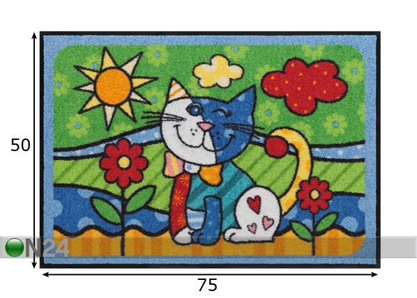 Matto POP ART CAT 50x75 cm mitat