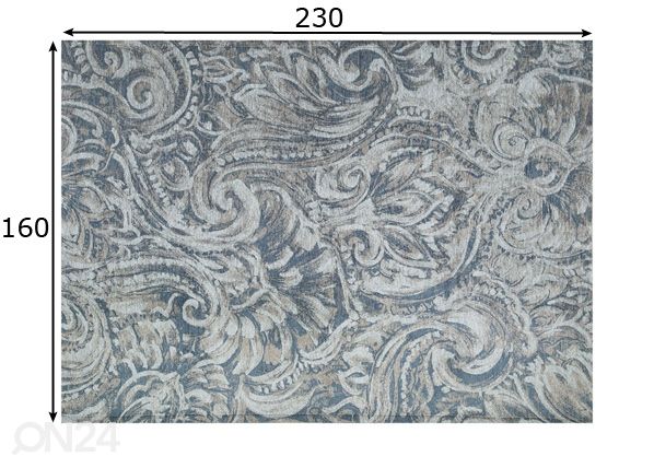 Matto Prato Denim 160x230 cm mitat