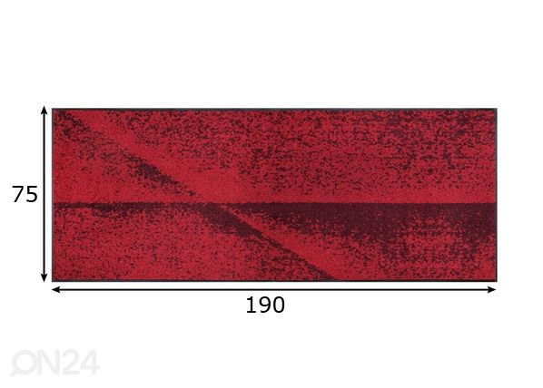 Matto RED SHADOW 75x190 cm mitat