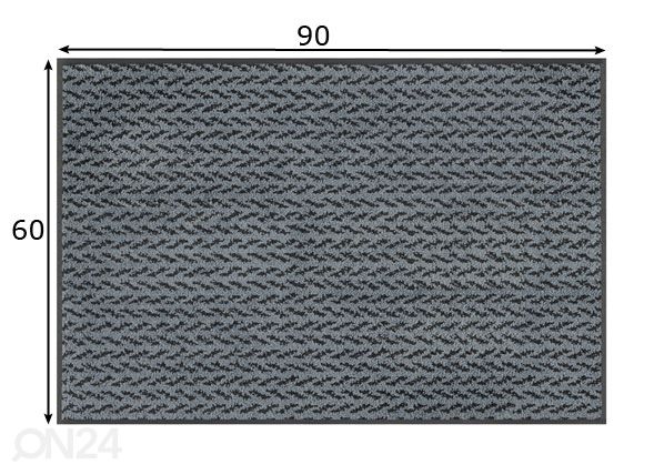 Matto Revive Duo Denim 60x90 cm mitat