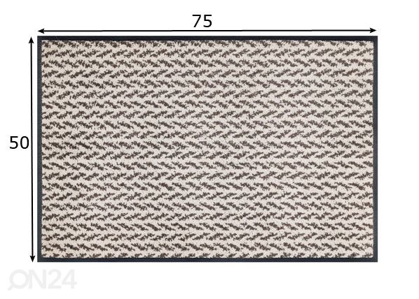 Matto Revive Duo Latte 50x75 cm mitat