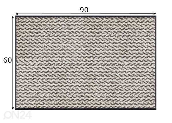 Matto Revive Duo Latte 60x90 cm mitat