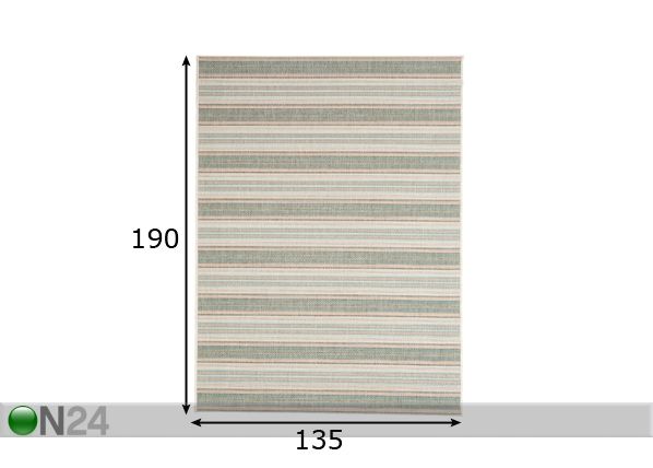 Matto Riga 135x190 cm mitat