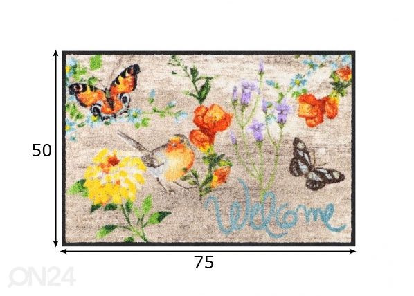 Matto ROBIN WOOD 50x75 cm mitat