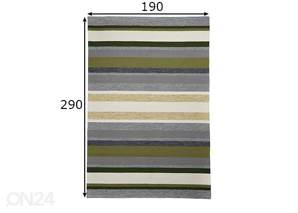 Matto Rosetta 190x290 cm mitat