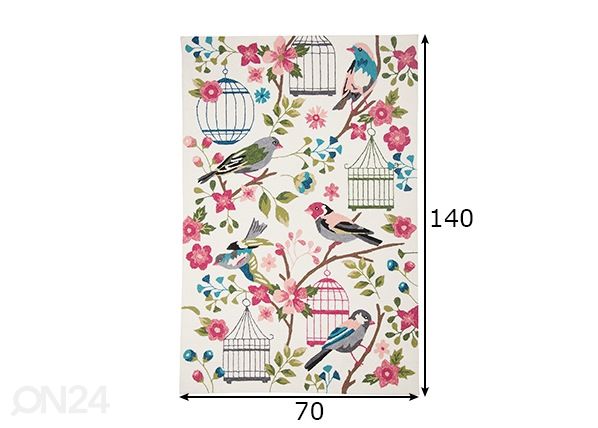 Matto Rosetta 70x140 cm mitat
