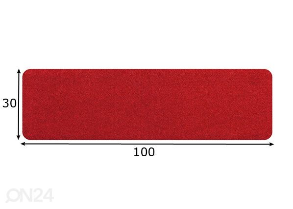 Matto ROT 30x100 cm mitat