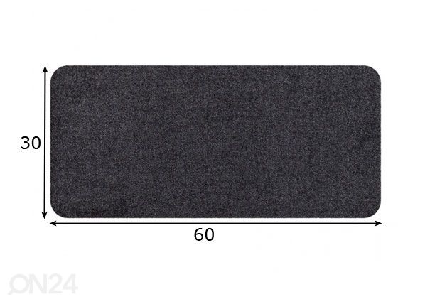 Matto ROT 30x60 cm mitat