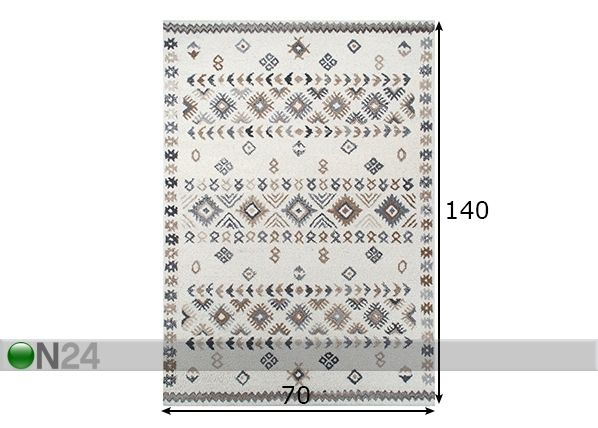Matto Royal Berber 70x140 cm mitat