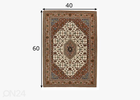 Matto Royal Persian, 40x60 cm beige mitat