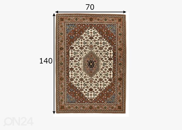 Matto Royal Persian, 70x140 cm beige mitat
