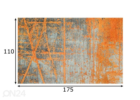 Matto RUSTIC 110x175 cm mitat