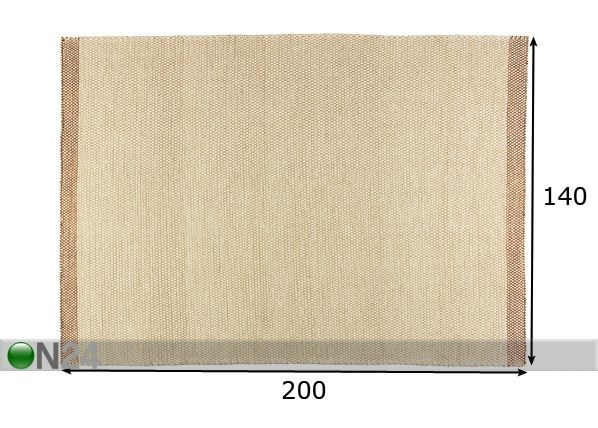 Matto SAFIR 140x200 cm mitat