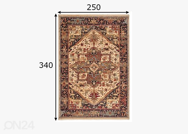Matto Saharna 250x340 cm, beige mitat