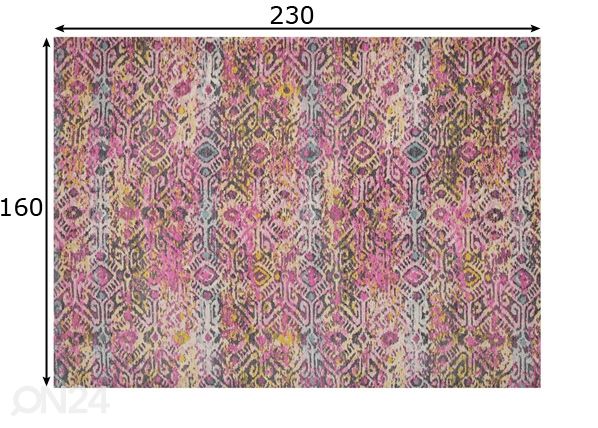 Matto Sana Fushia 160x230 cm mitat