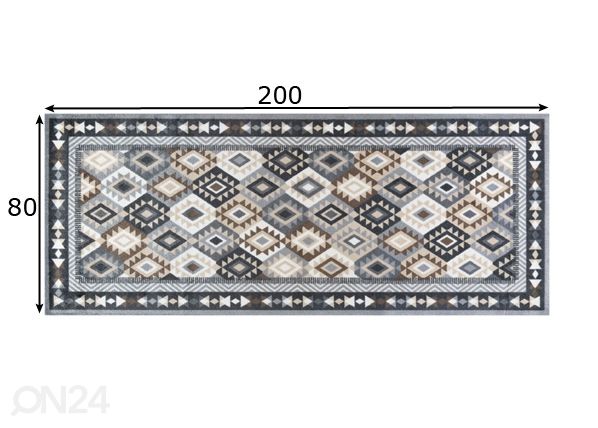 Matto Santa Fe nature 80x200 cm mitat