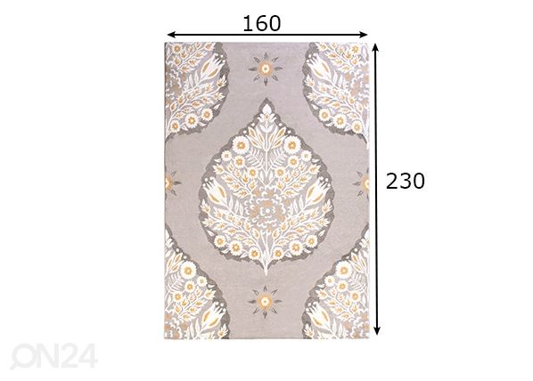 Matto Sarah 160x230 cm mitat