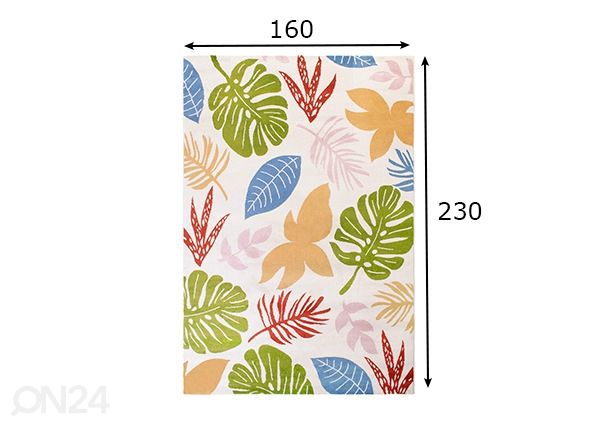Matto Sarah 160x230cm mitat