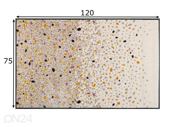 Matto Sasso 75x120 cm mitat