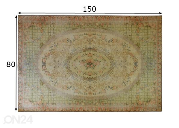 Matto Savonnerie Multi 80x150 cm mitat