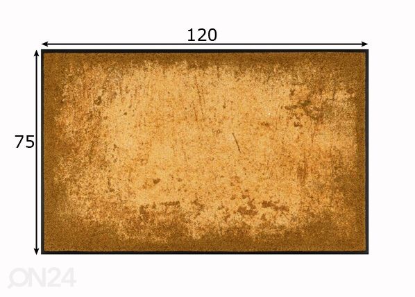 Matto Shades of Gold 75x120 cm mitat