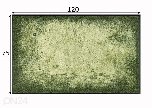 Matto Shades of Green 75x120 cm mitat