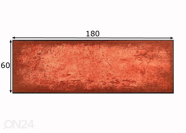 Matto Shades of Red 60x180 cm mitat