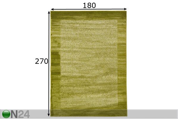 Matto Sienna Green 180x270 cm mitat