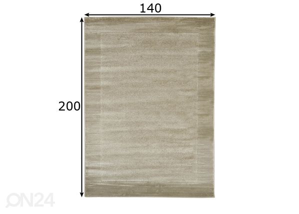 Matto Sienna Grey 140x200 cm mitat