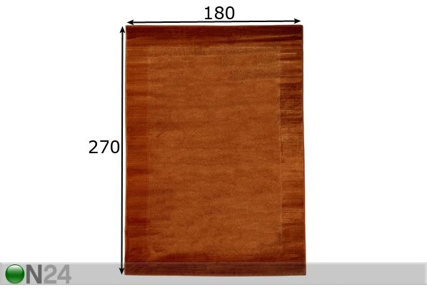 Matto Sienna Orange 180x270 cm mitat